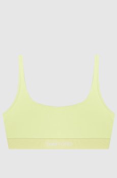 Зеленый топ с узором логотипа