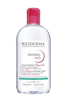 Мицеллярный лосьон для очищения лица и глаз Bioderma Sensibio H2O для чувствительной кожи, 500 мл