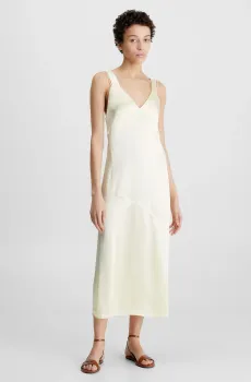 Женское белое платье NAIA Белый M Calvin Klein K20K205191