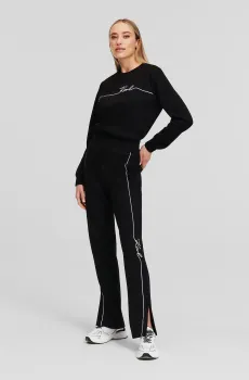 Женские черные спортивные брюки Черный XL Karl Lagerfeld 245W1052