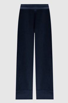 Синие штаны Dijon из шелка