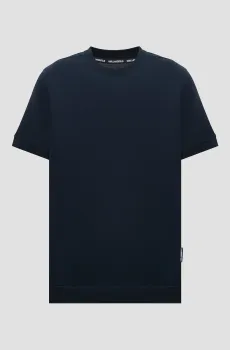 Мужская темно-синяя футболка Синий XL Karl Lagerfeld 552200.755000;690