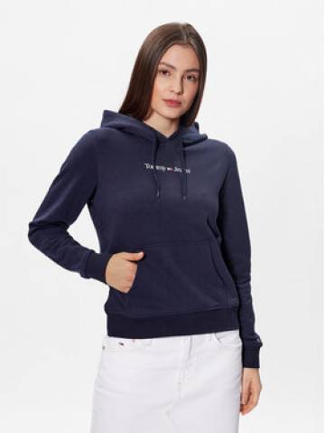 Tommy Jeans Світшот Serif Linear DW0DW15649 Cиній Regular Fit Tommy Jeans Світшот Serif Linear DW0DW15649 Cиній Regular Fit