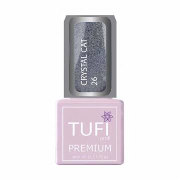 Гель-лак для ногтей Tufi Profi Premium Crystal Cat 26 Лазурит голографик, 8 мл Гель-лак для ногтей Tufi Profi Premium Crystal Cat 26 Лазурит голографик, 8 мл