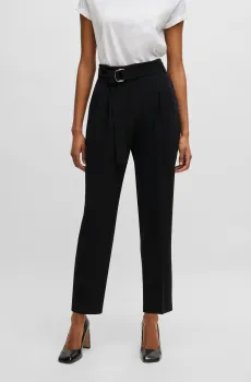 Женские черные брюки Черный 36 BOSS 50490037;001