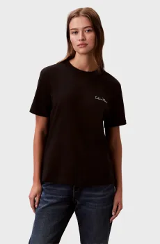 Женская черная футболка CLASSIC Черный L Calvin Klein Jeans LV047E809G