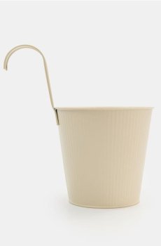 Кашпо для підвішування на перила - кремовий