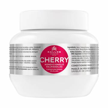Маска для волос Kallos Cosmetics Cherry Hair Mask с экстрактом вишни, 275 мл Маска для волос Kallos Cosmetics Cherry Hair Mask с экстрактом вишни, 275 мл