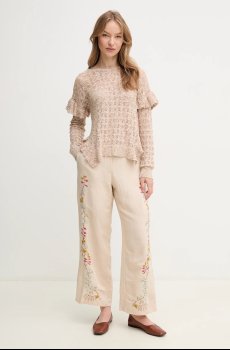 Свитер с примесью льна Hoss Intropia