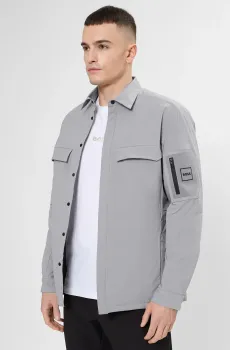 Мужская светло-серая куртка Серый XL BOSS 50554474;063