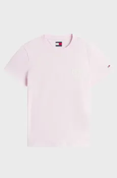 Женская розовая футболка REG TJ BUBBLE Розовый XXS Tommy Jeans DW0DW22310