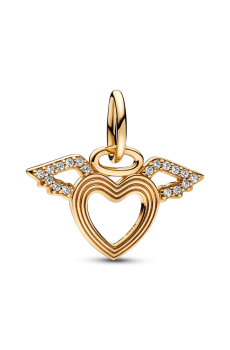 Намистина "Серце з крилами янгола"