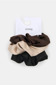 3 упаковки гумових стрічок для волосся - різнобарвний