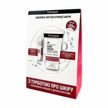 Подарочный набор Neutrogena (крем для рук, 50 мл + помада с защитой, 4.8 г) Подарочный набор Neutrogena (крем для рук, 50 мл + помада с защитой, 4.8 г)