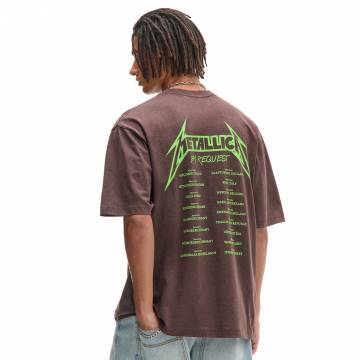 Cropp - Футболка з принтом Metallica - коричневий Cropp - Футболка з принтом Metallica - коричневий