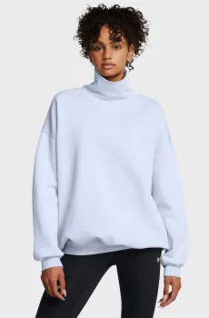 Женский голубой свитшот UA Icon Fleece OS Mock Crew Голубой M Under Armour 1386500-464