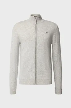 Мужской серый шерстяной кардиган SUPERFINE Серый XL Gant 87214