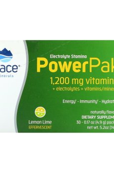 Электролиты Trace Minerals Electrolyte Stamina PowerPak со вкусом лимона и лайма, в порошке, 30 шт