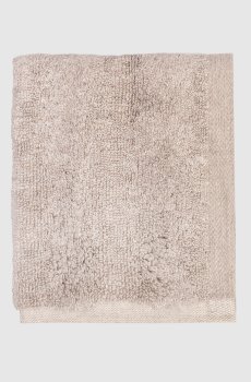 Бежевое махровое полотенце для лица ASH RIBBED