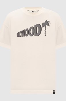 Футболка Sunset Blvd Palm цвета айвори