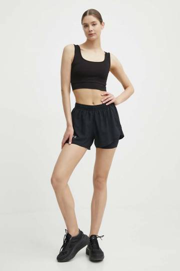Шорты для бега Under Armour Fly By цвет чёрный однотонные высокая посадка Шорты для бега Under Armour Fly By цвет чёрный однотонные высокая посадка