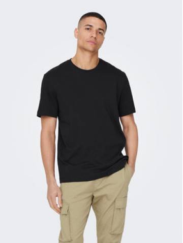 Only & Sons Футболка 22025208 Чорний Regular Fit Only & Sons Футболка 22025208 Чорний Regular Fit