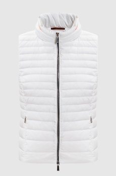 Белый пуховой жилет VILLAN