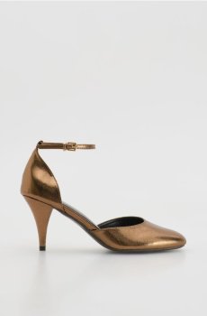 Reserved - Туфлі з металевим блиском - золотий - 893FE-GLD