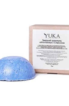 Уценка! Твёрдый шампунь для волос Yuka Литотамниум и Спирулина, 70 г