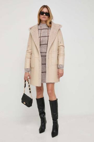 Свитер с примесью шерсти Guess женский цвет коричневый тёплый Свитер с примесью шерсти Guess женский цвет коричневый тёплый