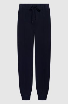 Голубые джоггеры с логотипом