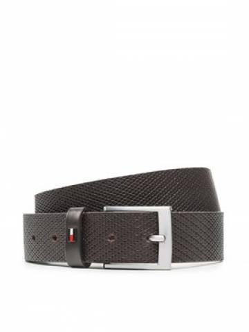 Tommy Hilfiger Чоловічий ремінь Adan 3.5 Texture AM0AM10845 Коричневий Tommy Hilfiger Чоловічий ремінь Adan 3.5 Texture AM0AM10845 Коричневий
