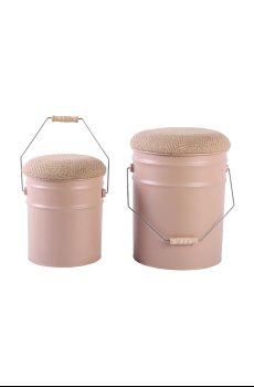 Табурет с местом для хранения Leitmotiv Buckets 39 x 31 cm 2 шт