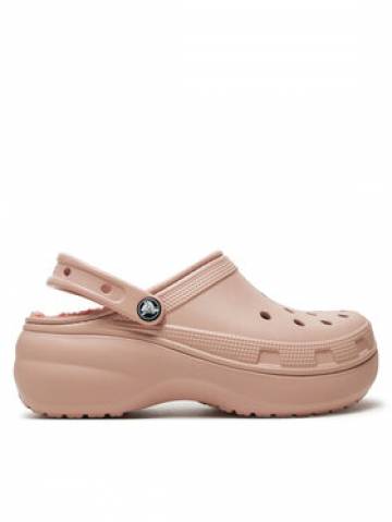 Crocs Шльопанці Classic Platform Lined Clog W 207938 Рожевий Crocs Шльопанці Classic Platform Lined Clog W 207938 Рожевий