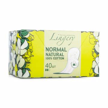 Ежедневные прокладки Lingery Normal Natural Сotton, 40 шт Ежедневные прокладки Lingery Normal Natural Сotton, 40 шт