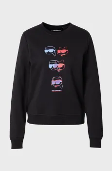 Женский черный свитшот IKON COLOUR Черный XL Karl Lagerfeld A2W20076