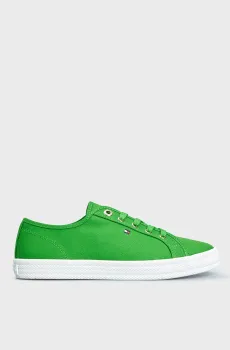 Женские зеленые кеды ESSENTIAL VULCANIZED SNEAKER Зеленый 36 Tommy Hilfiger FW0FW07119