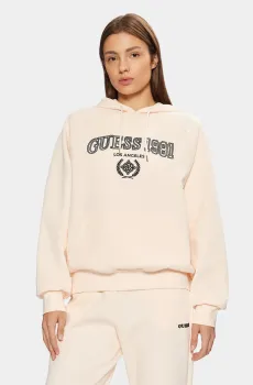 Женское бежевое худи Бежевый M Guess V5RQ02.KCLD1;G6F4