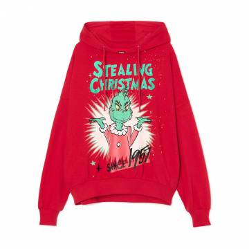 Cropp - Різдвяний світшот Grinch - червоний Cropp - Різдвяний світшот Grinch - червоний