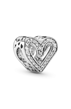 Намистина "Сяючий ескіз серця"