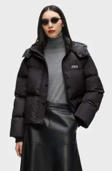 Женский черный пуховик essential Черный S Karl Lagerfeld B3W15002