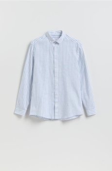 Reserved - Рубашка regular fit в полоску - блідо-блакитний - 550HT-05P