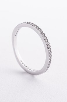 Серебряное кольцо с фианитами 1909/1р-CZ