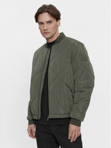 Calvin Klein Куртка бомбер Signature K10K111880 Зелений Regular Fit Calvin Klein Куртка бомбер Signature K10K111880 Зелений Regular Fit