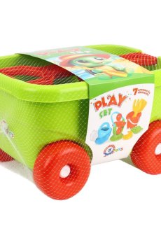 Игровой набор TechnoK Тележка, с песочным набором, 8 деталей, от 1 года (1409)