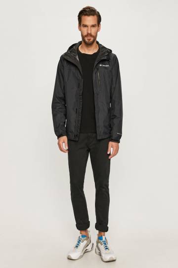 Куртка outdoor Columbia Pouring Adventure Ii цвет чёрный переходная 1760061-479 Куртка outdoor Columbia Pouring Adventure Ii цвет чёрный переходная 1760061-479