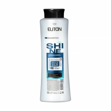 Увлажняющий шампунь для волос Elitan Long Shine Shampoo Экстракт овса и масло арганы, 500 мл Увлажняющий шампунь для волос Elitan Long Shine Shampoo Экстракт овса и масло арганы, 500 мл