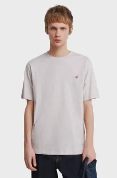 Мужская бежевая футболка Бежевый XL SPRINGFIELD 7122308