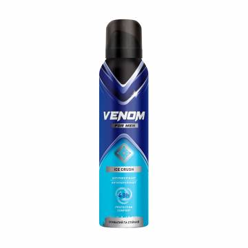Мужской антиперспирант Venom for Men Ice Crush 48H, 150 мл Мужской антиперспирант Venom for Men Ice Crush 48H, 150 мл
