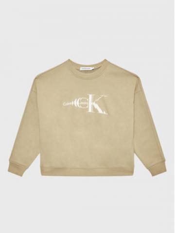 Calvin Klein Jeans Світшот Natural Dye Monogram IB0IB01524 Бежевий Regular Fit Calvin Klein Jeans Світшот Natural Dye Monogram IB0IB01524 Бежевий Regular Fit